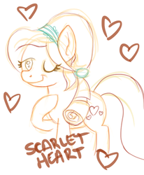 Size: 537x652 | Tagged: safe, artist:brinazzle, ruby love, scarlet heart, crystal pony, pony, g4, the crystalling