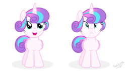 Size: 1280x723 | Tagged: safe, artist:tina-de-love, princess flurry heart, g4, the crystalling, female, filly, filly flurry heart, frown, older, open mouth, open smile, smiling, solo