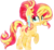 Size: 4500x4148 | Tagged: dead source, safe, artist:xebck, sunset shimmer, crystal pony, pony, unicorn, g4, absurd resolution, backwards cutie mark, crystal sunset, crystallized, female, simple background, solo, transparent background, vector