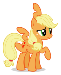Size: 3000x3701 | Tagged: safe, artist:sollace, applejack, earth pony, pony, g4, extra legs, female, high res, show accurate, simple background, solo, transparent background, vector, wat, what has science done