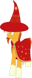 Size: 1449x3461 | Tagged: safe, artist:codename50, sunburst, g4, the crystalling, crossover, discworld, male, rincewind, solo