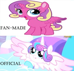 Size: 736x700 | Tagged: safe, princess flurry heart, princess skyla, alicorn, pony, g4, the crystalling, baby, did not do the research, female, filly, lies, op is a duck, op is wrong