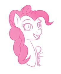 Size: 914x1110 | Tagged: safe, artist:plebenant, pinkie pie, g4, female, smiling, solo