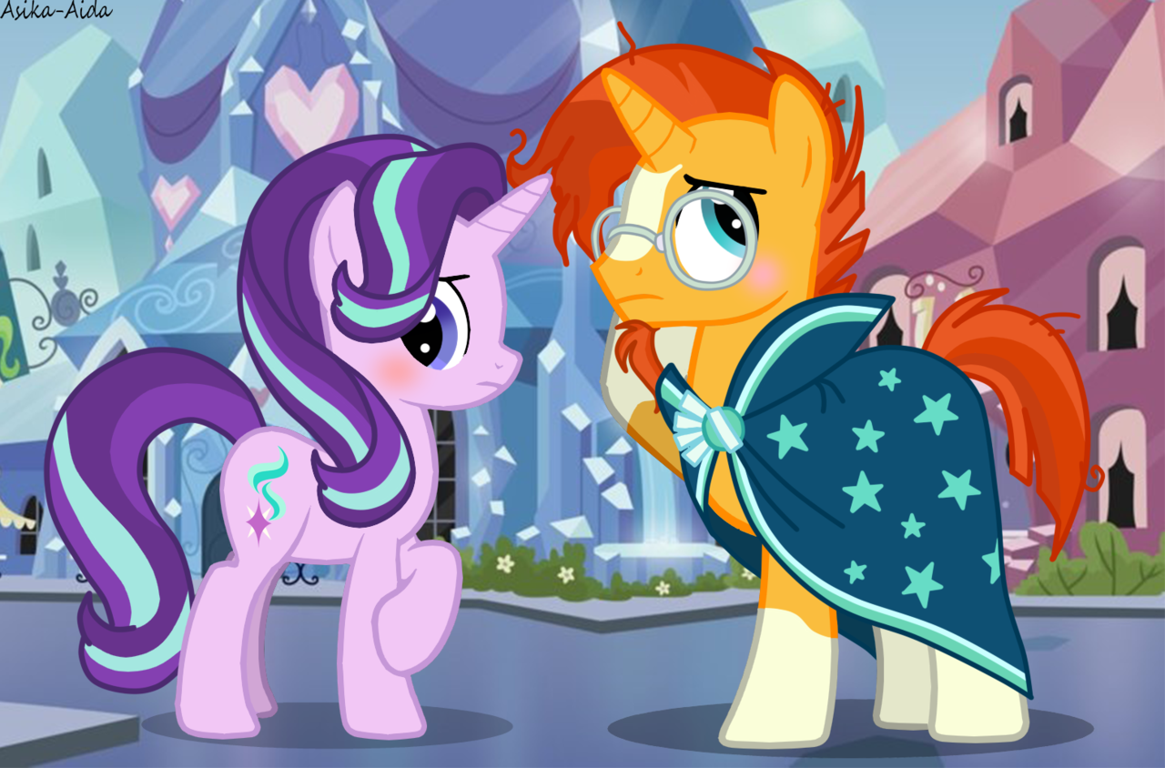 My little pony secrets of starlight. Санберст и старлайт. старлайт глиммер и санберст. my little pony старлайт и санберст. санбёрст и старлайт любовь.