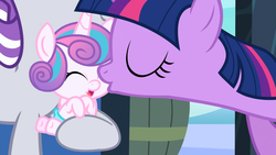Size: 1779x1001 | Tagged: safe, screencap, princess flurry heart, twilight sparkle, twilight velvet, alicorn, pony, unicorn, g4, the crystalling, aunt and niece, auntie twilight, baby, baby flurry heart, baby pony, cheek kiss, cute, cute baby, diabetes, diaper, diapered, diapered filly, female, filly, flurrybetes, grandmother and grandchild, happy, happy baby, holding a baby, holding a pony, infant, infant flurry heart, kissing, kissy-kiss, light pink diaper, mare, newborn, newborn baby flurry heart, newborn flurry heart, newborn infant flurry heart, platonic kiss, smiling, twiabetes, twilight sparkle (alicorn), weapons-grade cute