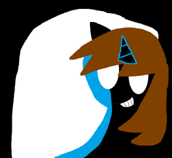 Size: 698x638 | Tagged: safe, oc, oc only, oc:sandra garcia, pony, unicorn, 1000 hours in ms paint, crappy art, creepy, creepy smile, ms paint, simple background