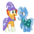 Size: 1024x1024 | Tagged: safe, artist:youtuberpone, sunburst, trixie, pony, unicorn, g4, my little pony: friendship is magic, the crystalling, accessory swap, cape, cloak, clothes, female, glasses, male, mare, messy mane, stallion, sunburst's cloak, sunburst's glasses, the great and powerful, trixie's cape, trixie's hat