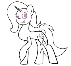 Size: 676x627 | Tagged: safe, artist:sehtkmet, trixie, pony, unicorn, g4, female, mare, monochrome, solo