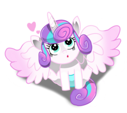 Size: 1491x1324 | Tagged: safe, artist:angelwaveo6, princess flurry heart, g4, the crystalling, :o, baby, curious, cute, diaper, female, heart, looking up, open mouth, simple background, sitting, solo, spread wings, transparent background