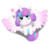 Size: 1491x1324 | Tagged: safe, artist:angelwaveo6, princess flurry heart, g4, my little pony: friendship is magic, the crystalling, :o, baby, curious, cute, diaper, female, heart, looking up, open mouth, simple background, sitting, solo, spread wings, transparent background