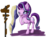 Size: 3994x2923 | Tagged: dead source, safe, artist:itresad, starlight glimmer, g4, the crystalling, confused, female, frown, high res, open mouth, road sign, scene interpretation, sign, simple background, solo, thinking, transparent background, twilight's castle