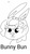 Size: 720x1280 | Tagged: safe, artist:tjpones, oc, oc only, oc:brownie bun, rabbit, horse wife, black and white, bunnified, easter, female, grayscale, monochrome, simple background, solo, species swap, text, white background