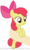 Size: 4333x7208 | Tagged: safe, artist:justisanimation, apple bloom, human, pony, g4, absurd resolution, cute, hand, holding a pony, justis holds a pony, simple background, smiling, solo focus, transparent background