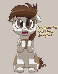 Size: 1280x1605 | Tagged: safe, artist:pabbley, pipsqueak, earth pony, g4, 30 minute art challenge, colt, crying, floppy ears, foal, looking at you, male, sad, solo