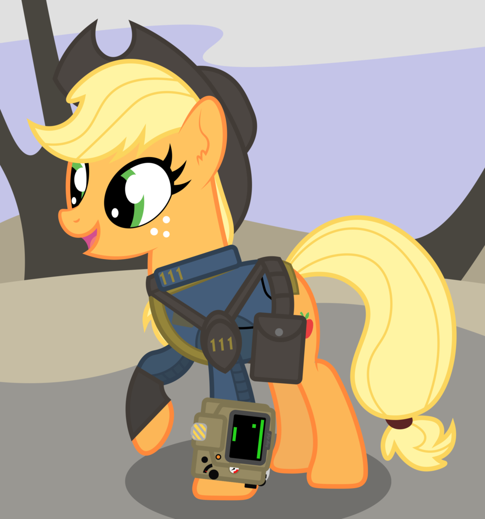 #1118978 - safe, artist:rainbowsurvivor, applejack, clothes, crossover ...