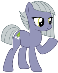 Size: 3946x5000 | Tagged: safe, artist:kooner-cz, limestone pie, g4, hearthbreakers, absurd resolution, female, raised hoof, simple background, smiling, solo, transparent background, vector, when she smiles