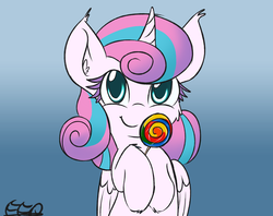 Size: 2024x1600 | Tagged: safe, artist:freefraq, princess flurry heart, pony, g4, the crystalling, candy, cute, female, flurrybetes, food, freefraq is trying to murder us, lollipop, solo