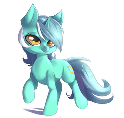 Size: 1600x1520 | Tagged: safe, artist:sourspot, lyra heartstrings, pony, unicorn, g4, chest fluff, cute, female, lyrabetes, mare, raised hoof, solo