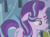 Size: 937x691 | Tagged: safe, screencap, starlight glimmer, g4, my little pony: friendship is magic, the crystalling, lip bite, reaction image, scrunchy face