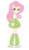 Size: 833x1458 | Tagged: safe, artist:negasun, fluttershy, equestria girls, g4, boots, clothes, cute, female, hands behind back, pigeon toed, polka dot socks, simple background, skirt, smiling, socks, solo, tank top, transparent background, vector