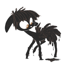 Size: 958x889 | Tagged: safe, artist:burrburro, featherweight, g4, slice of life (episode), colt, foal, ink, male, solo
