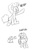 Size: 592x934 | Tagged: safe, artist:shoutingisfun, pinkie pie, twilight sparkle, g4, comic, monochrome