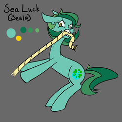 Size: 1000x1000 | Tagged: safe, artist:ryuredwings, oc, oc only, oc:sea luck, earth pony, pony, reference sheet, solo