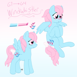 Size: 1024x1018 | Tagged: safe, artist:vysevee, wind whistler, g1, g4, female, g1 to g4, generation leap, solo