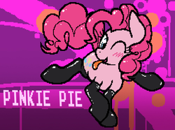 Size: 920x684 | Tagged: safe, artist:surgicalarts, pinkie pie, g4, clothes, female, kinkie pie, latex, latex socks, socks, solo