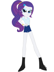 Size: 1024x1365 | Tagged: safe, artist:psshdjndofnsjdkan, rarity, equestria girls, g4, alternate clothes, alternate hairstyle, female, solo