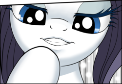 Size: 1920x1331 | Tagged: safe, artist:pencils, rarity, pony, comic:anon's pie adventure, g4, bedroom eyes, close-up, cropped, face, female, lips, mare, solo