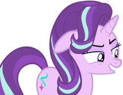 Size: 9000x7000 | Tagged: safe, artist:tardifice, starlight glimmer, g4, the crystalling, absurd resolution, female, lip bite, photoshop, simple background, sly, solo, transparent background, vector