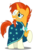 Size: 3447x5000 | Tagged: safe, artist:dashiesparkle, sunburst, pony, unicorn, g4, my little pony: friendship is magic, the crystalling, .svg available, absurd resolution, cape, clothes, glasses, goatee, male, ponyscape, raised hoof, simple background, smiling, solo, stallion, transparent background, vector