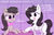 Size: 1994x1280 | Tagged: safe, artist:dsp2003, octavia melody, oc, oc:brittle heart, earth pony, pegasus, pony, g4, autograph, female, heart, heart eyes, mare, open mouth, single panel, wingding eyes