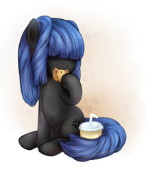 Size: 931x990 | Tagged: safe, artist:0biter, oc, oc only, oc:neigh sayer, earth pony, pony, cookie, eating, female, food, juice, mare, solo