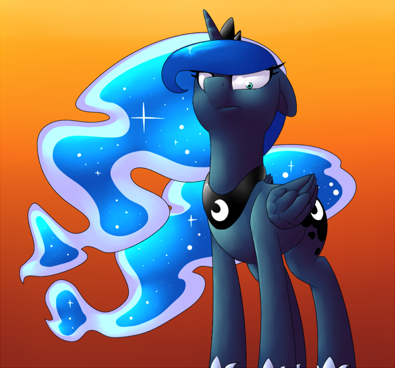 Safe Artist Victoreach Princess Luna Angry Female