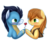 Size: 3000x2639 | Tagged: safe, artist:rubyblossomva, braeburn, soarin', pony, g4, clothes, gay, heart, high res, male, ship:soarburn, shipping, simple background, transparent background, uniform, wonderbolts uniform