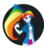 Size: 800x907 | Tagged: safe, artist:owily, rainbow dash, equestria girls, g4, female, lineless, looking at you, pointing, simple background, smiling, solo, transparent background