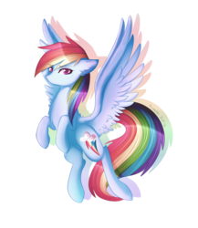 Size: 3402x3923 | Tagged: safe, artist:kurochhi, rainbow dash, g4, female, high res, no mouth, simple background, solo, spread wings, transparent background