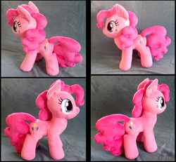 Size: 1080x1000 | Tagged: safe, artist:obcor, pinkie pie, g4, irl, photo, plushie, solo