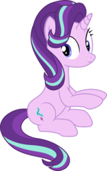 Size: 1195x1897 | Tagged: safe, artist:sketchmcreations, starlight glimmer, g4, the crystalling, female, looking away, simple background, sitting, solo, transparent background, vector