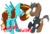 Size: 2219x1499 | Tagged: safe, artist:befishproductions, oc, oc only, oc:ilovekimpossiblealot, descriptive noise, excited, fangirling, john de lancie, meme, signature, simple background, sweatdrop, transparent background, wingboner