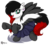 Size: 2475x2236 | Tagged: safe, artist:mirry92, oc, oc only, pegasus, pony, 2016, clothes, digital art, feather, goth, happy, high res, piercing, pleated skirt, punk, ska, skirt, smiling, socks, solo, stockings