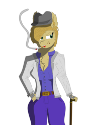 Size: 2736x3776 | Tagged: safe, artist:jormander, oc, oc only, oc:lafia, anthro, annoyed, cigarette, cleavage, female, flunked biology proportions, high res, smoking, solo