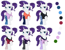 Size: 1563x1200 | Tagged: safe, artist:ncmares, rarity, g4, clothes, female, socks, solo, striped socks, sweater, wip