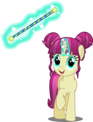 Size: 779x1025 | Tagged: safe, artist:perplexedpegasus, majorette, sweeten sour, pony, unicorn, equestria girls, g4, my little pony equestria girls: friendship games, equestria girls ponified, female, glowing horn, horn, magic, ponified, raised hoof, simple background, solo, telekinesis, transparent background, vector