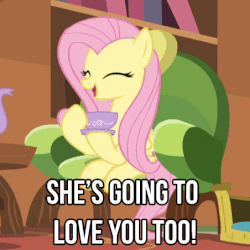 Size: 452x452 | Tagged: safe, screencap, fluttershy, g4, make new friends but keep discord, animated, caption, cropped, female, solo focus, subtitles, text