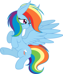 Size: 5098x6000 | Tagged: safe, artist:php66, artist:slb94, rainbow dash, pegasus, pony, g4, flying, simple background, solo, transparent background, vector