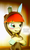 Size: 1800x2981 | Tagged: safe, artist:sourcerabbit, oc, oc only, oc:film flick, earth pony, pony, 3d, blushing, bunny ears, clothes, costume, dangerous mission outfit, female, hoodie, irritated, mare, not apple bloom, solo, tsundere