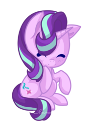 Size: 404x526 | Tagged: safe, artist:cloureed, starlight glimmer, pony, unicorn, g4, season 6, chibi, cute, eyes closed, female, glimmerbetes, mare, simple background, sitting, smiling, solo, transparent background